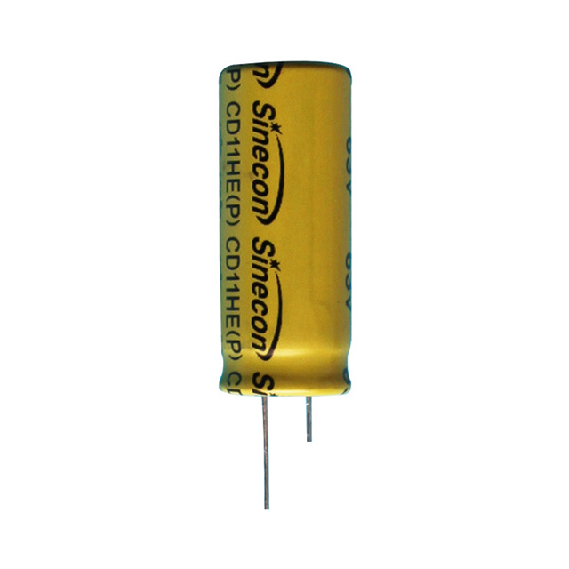 CD11HE de alta resistência resistente à temperatura de baixa resistência ao capacitor eletrolítico de alumínio radial de baixa tensão