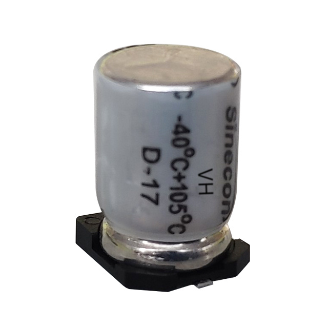 VH Capacitor eletrolítico de alumínio de montagem de superfície de tamanho pequeno VH Capacitor eletrolítico de alumínio de montagem de superfície de tamanho pequeno