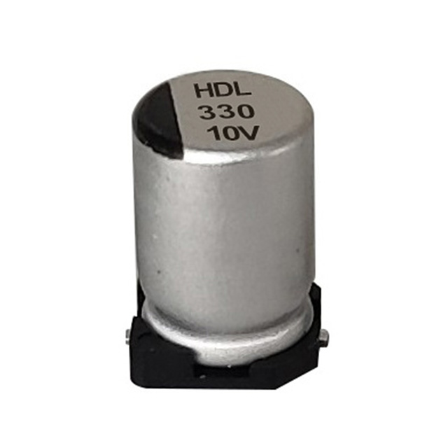 HDL de alta frequência e baixa superfície Polímero de alumínio Mount Polymer Capacitor eletrolítico HDL de alta frequência e baixa superfície Polímero de alumínio Mount Polymer Capacitor eletrolítico