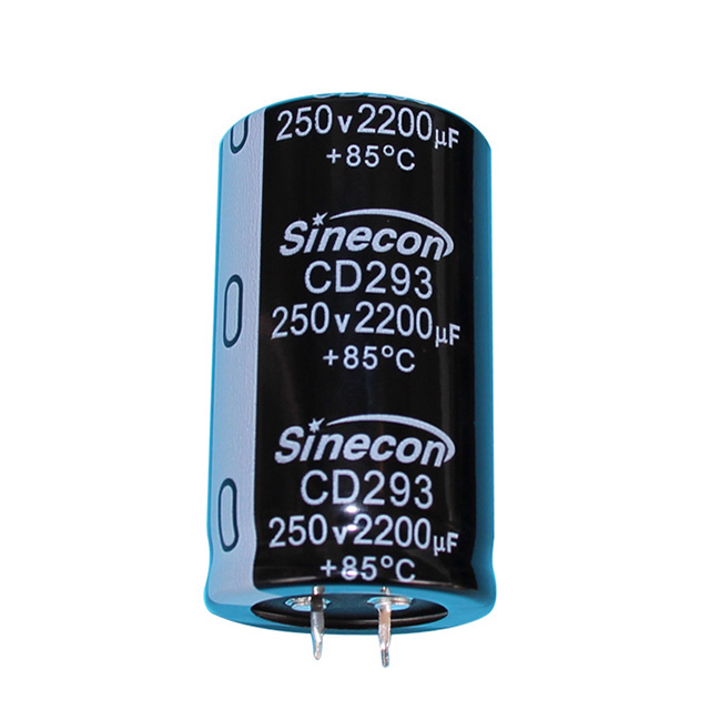 CD293 Capacitor eletrolítico de alumínio CD293 Ripple Ripple Snap-In CD293 Capacitor eletrolítico de alumínio CD293 Ripple Ripple Snap-In