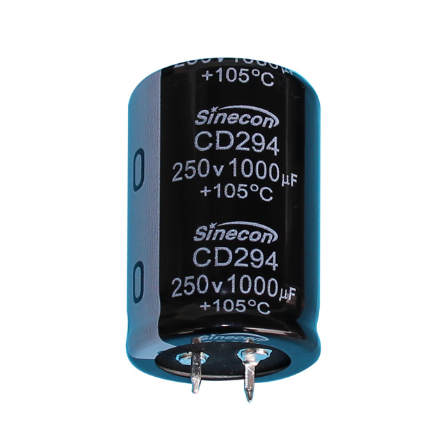 CD294 Capacitor eletrolítico de alumínio de tamanho pequeno e à prova de vazamento