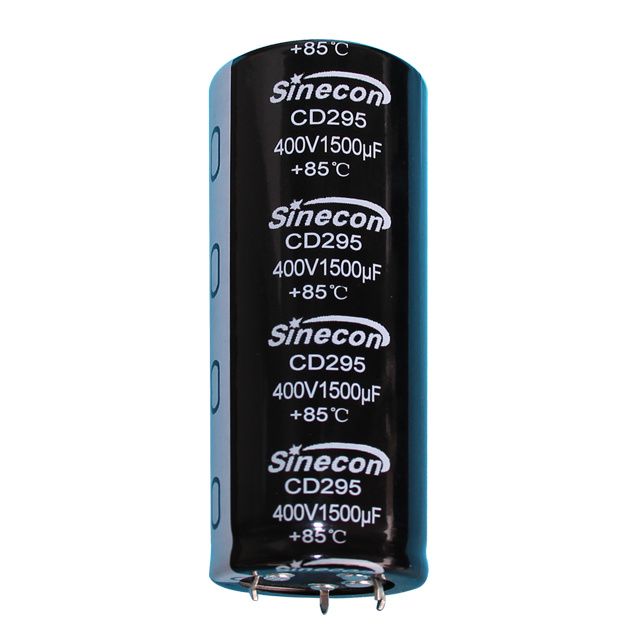 CD295 Durável e alto Ripple Snap-In Aluminum Electrolytic Capacitor CD295 Durável e alto Ripple Snap-In Aluminum Electrolytic Capacitor